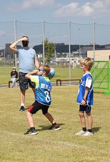 New joint-use sports field opens on Sagami Depot with youth sports event