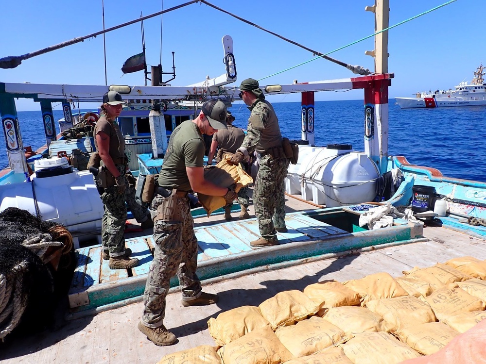 U.S. Coast Guard Ship Seizes $48 Million in Drugs in Middle East