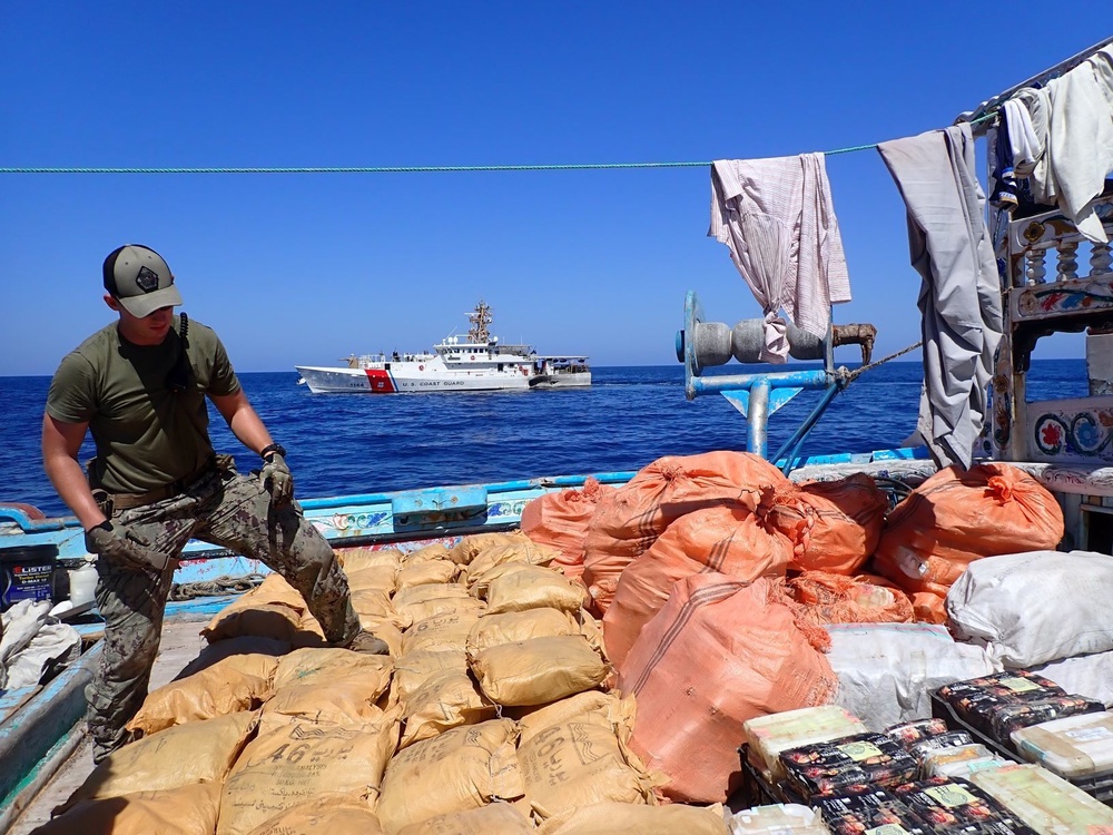 U.S. Coast Guard Ship Seizes $48 Million in Drugs in Middle East