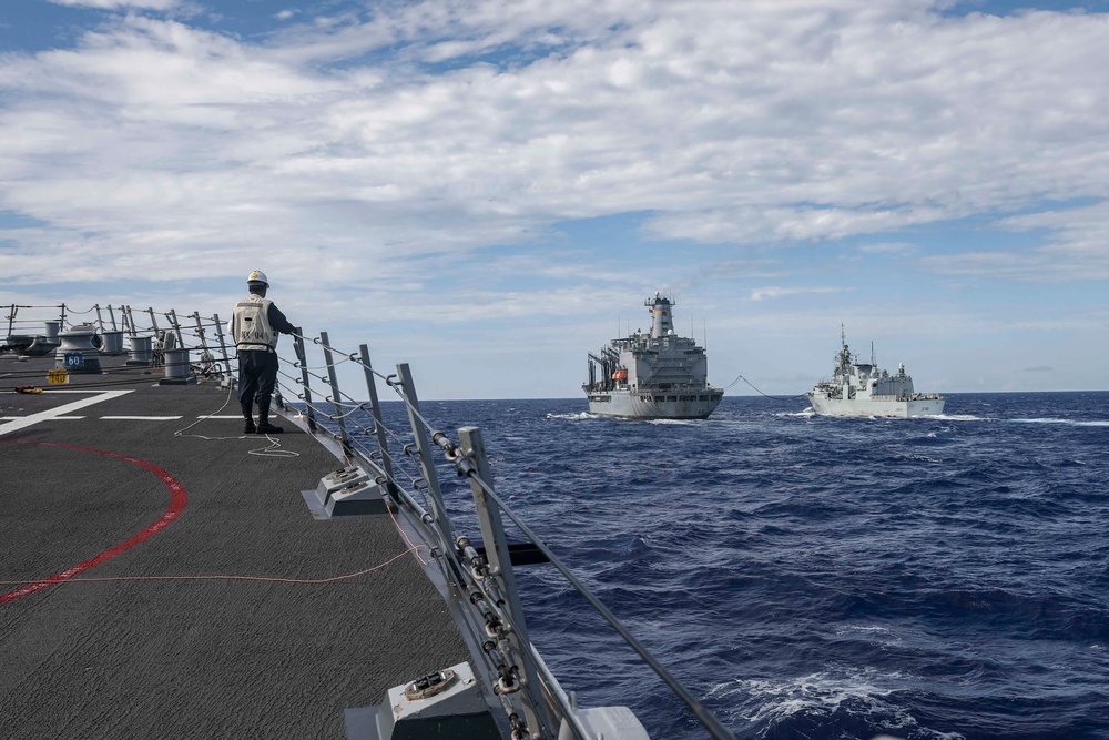 USS Higgins Conducts Operations with HMCS Winnipeg in South China Sea