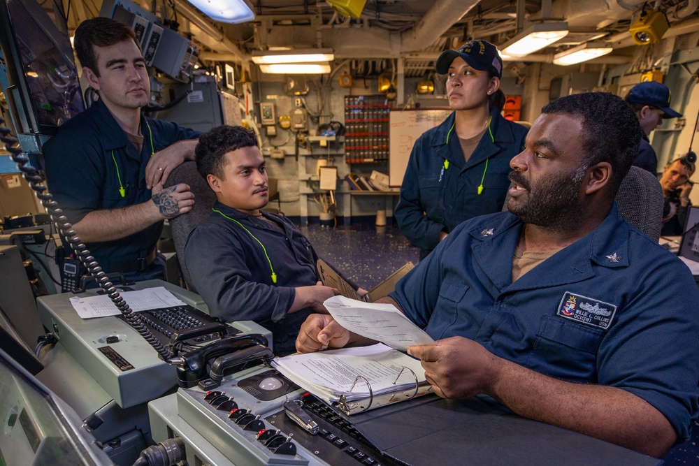 USS Chancellorsville Conducts Routine Engineering Operations