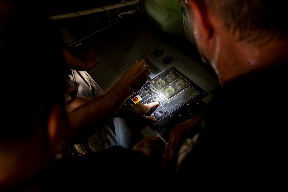 97th EARS train 39th CES Turkish firefighters on KC-135 emergency procedures