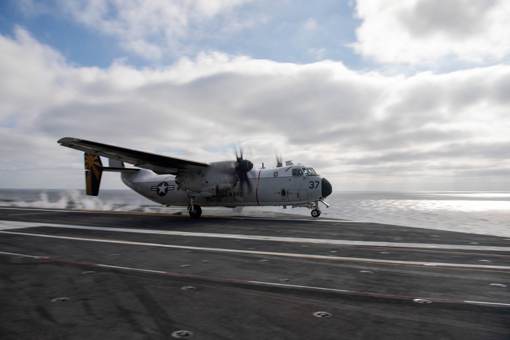 C-2 Greyhound Launches Off The Flight Deck