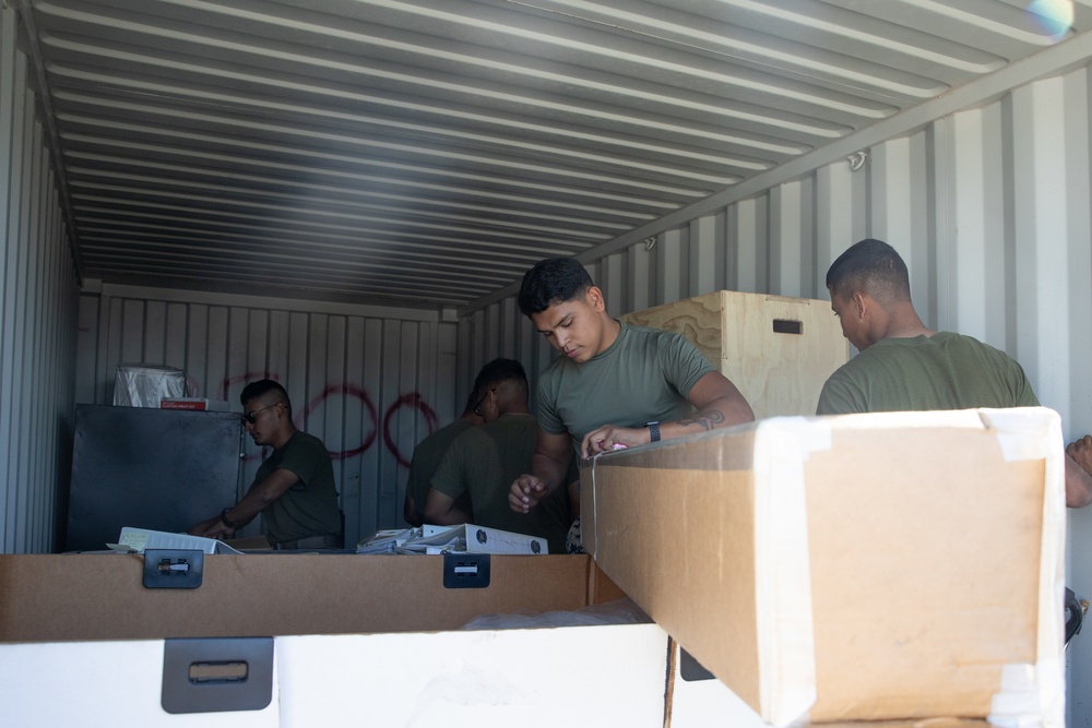 26th MEU Supply Marines Conduct Pre-deployment Inventory