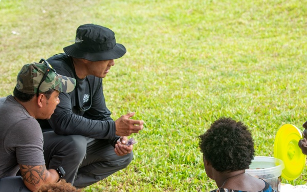 A DPAA Investigation Team travels through the mountainous East Sepik Province