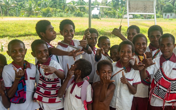 A DPAA Investigation Team travels through the mountainous Wewak Province