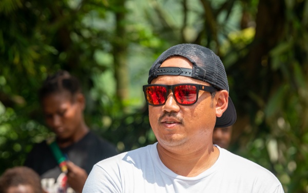 A DPAA Investigation Team travels through the mountainous East Sepik Province