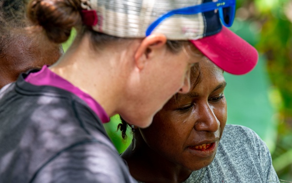 A DPAA Investigation Team travels through the mountainous East Sepik Province