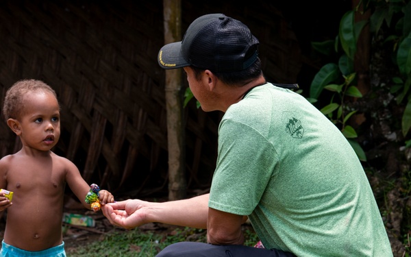 A DPAA Investigation Team travels through the mountainous East Sepik Province