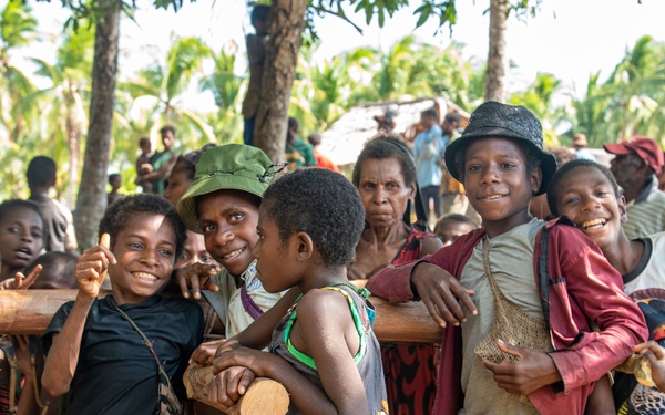 A DPAA Investigation Team travels through the mountainous East Sepik Province