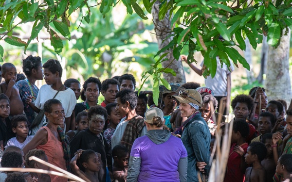 A DPAA Investigation Team travels through the mountainous East Sepik Province