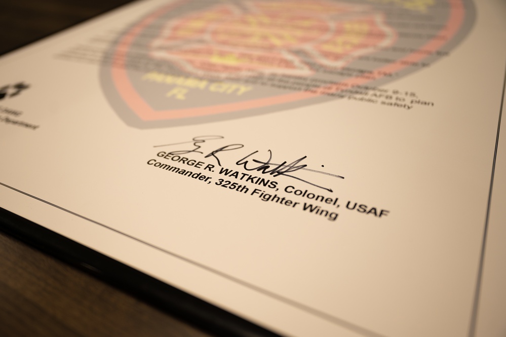 Tyndall Honors Fire Prevention Week