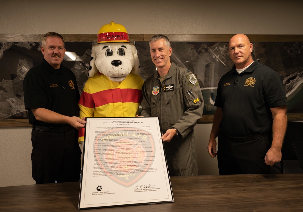 Tyndall Honors Fire Prevention Week
