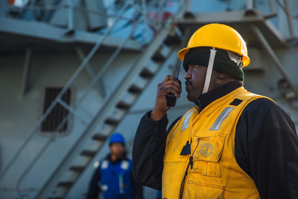 USS Paul Ignatius (DDG 117) Conducts RAS with USNS William Mclean (T-AKE 12)