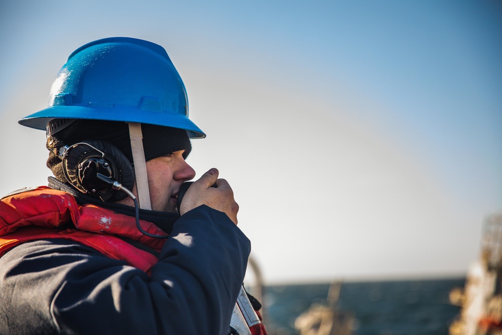 USS Paul Ignatius (DDG 117) Conducts RAS with USNS William Mclean (T-AKE 12)