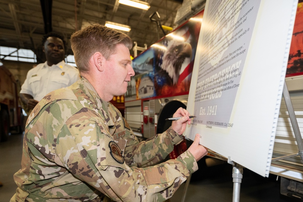 Dover AFB kicks off annual Fire Prevention Week