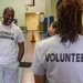 Volunteers at the FEMA Mobile Registration Intake Center in Sanford, Florida