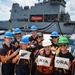 Coast Guard Cutter Midgett, Royal New Zealand Navy conduct refuel in South China Sea