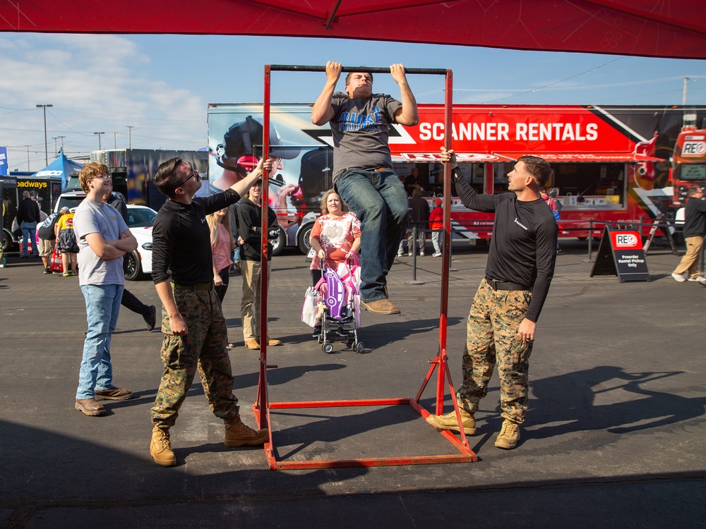 Marines attend Bank of America Roval 400