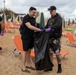 USS George H.W. Bush (CVN 77) Sailors participate in a community relations beach clean up