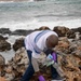 USS George H.W. Bush (CVN 77) Sailors participate in a community relations beach clean up