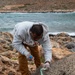 USS George H.W. Bush (CVN 77) Sailors participate in a community relations beach clean up