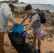 USS George H.W. Bush (CVN 77) Sailors participate in a community relations beach clean up