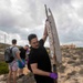 USS George H.W. Bush (CVN 77) Sailors participate in a community relations beach clean up