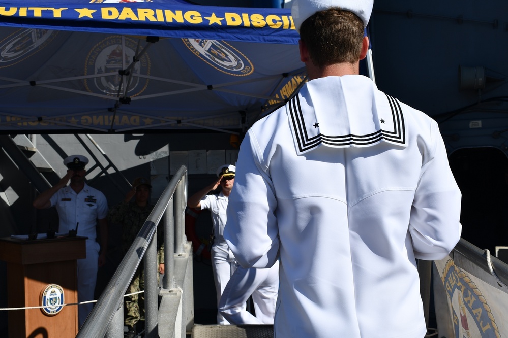 USS Lake Champlain Conducts Burial at Sea