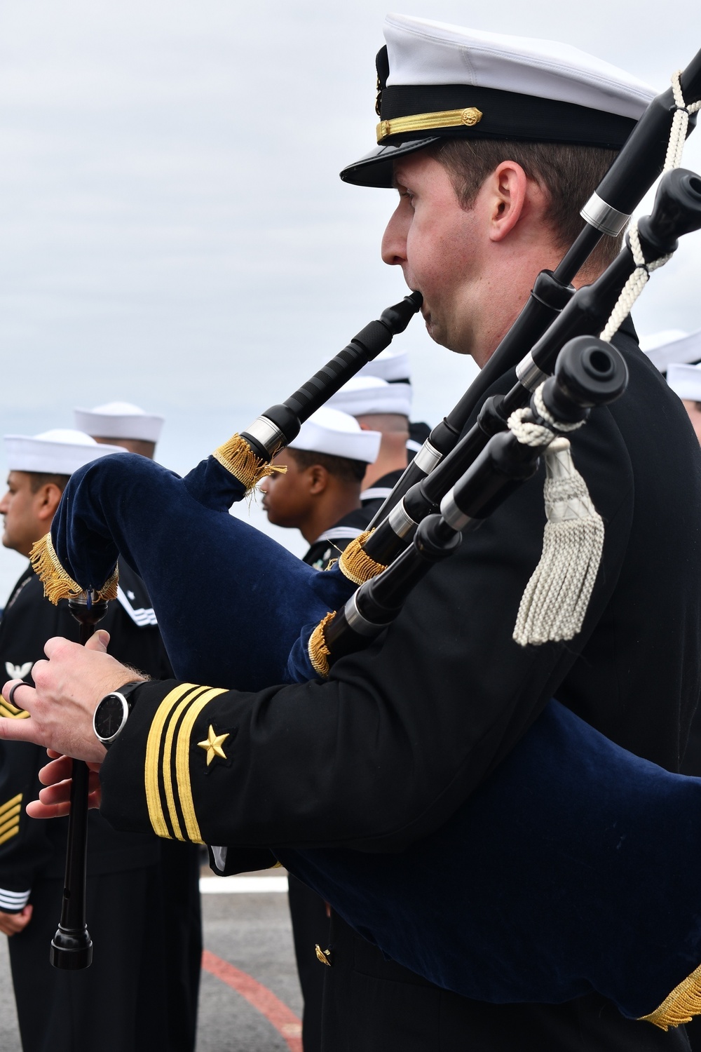 USS Lake Champlain Conducts Burial at Sea