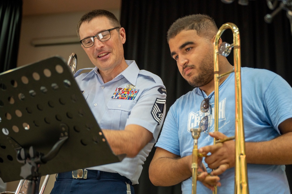 USAFE Band plays with Tunisian Music Institute