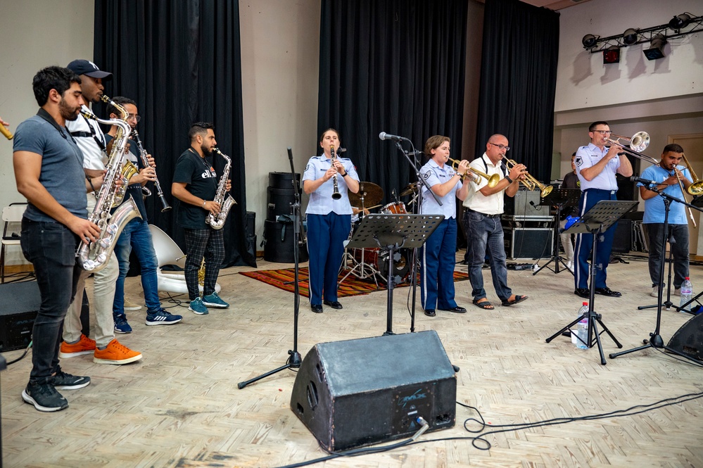USAFE Band plays with Tunisian Music Institute