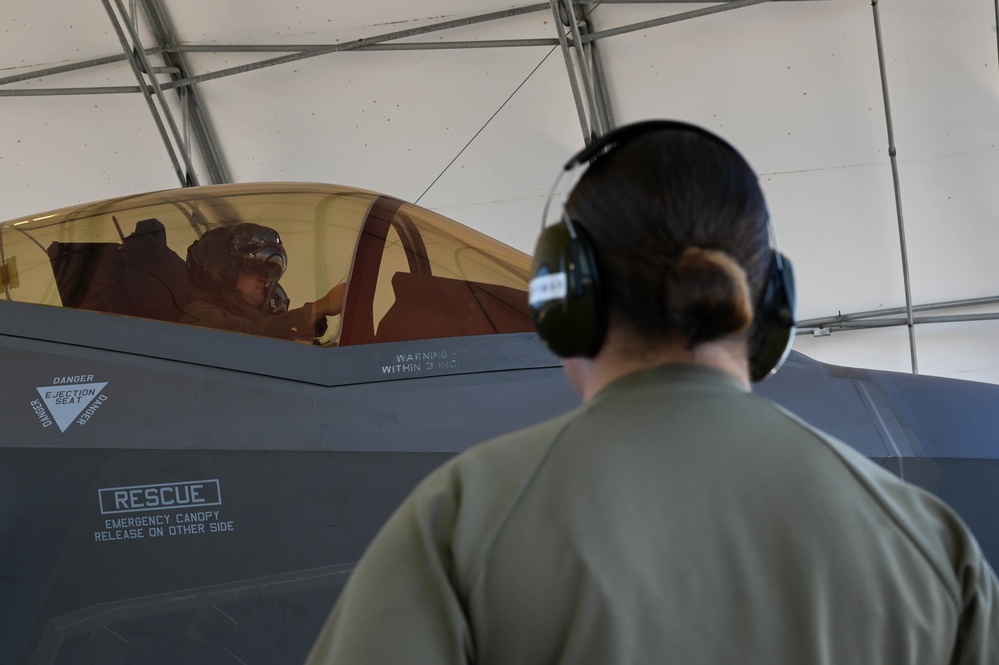 Col. Charles Schuck's first F-35A Lightning II flight