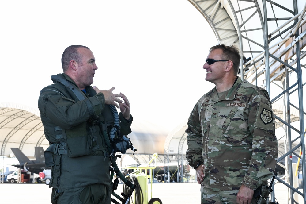 Col. Charles Schuck's first F-35A Lightning II flight