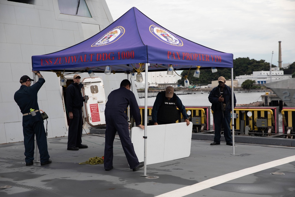 USS Zumwalt Conducts Port Call in Japan