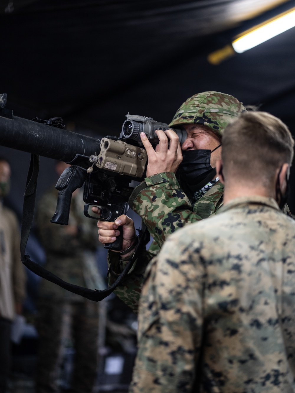 Resolute Dragon 22 | U.S. Marines and JGSDF soldiers conduct Static Weapons Display