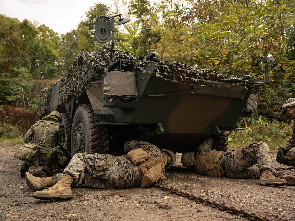 Resolute Dragon 22 | 3rd TB Marines and JGSDF Soldiers conduct Bilateral Vehicle Recovery Training