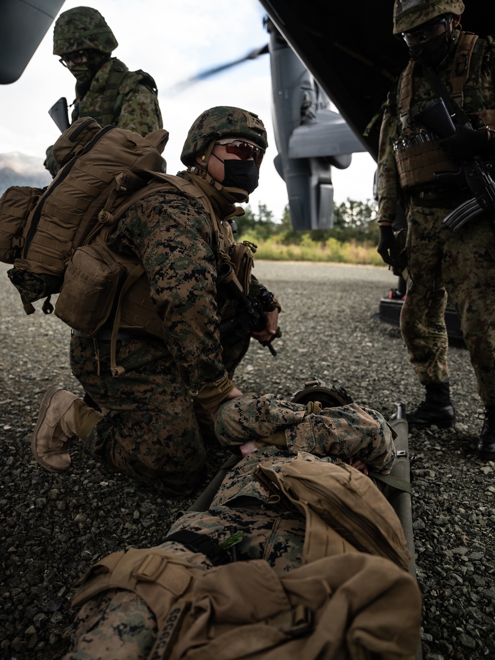 Resolute Dragon 22 | U.S. Marines and JGSDF soldiers conduct a Mass Casualty Drill Resolute Dragon 22 | U.S. Marines and JGSDF soldiers conduct a Mass Casualty Drill
