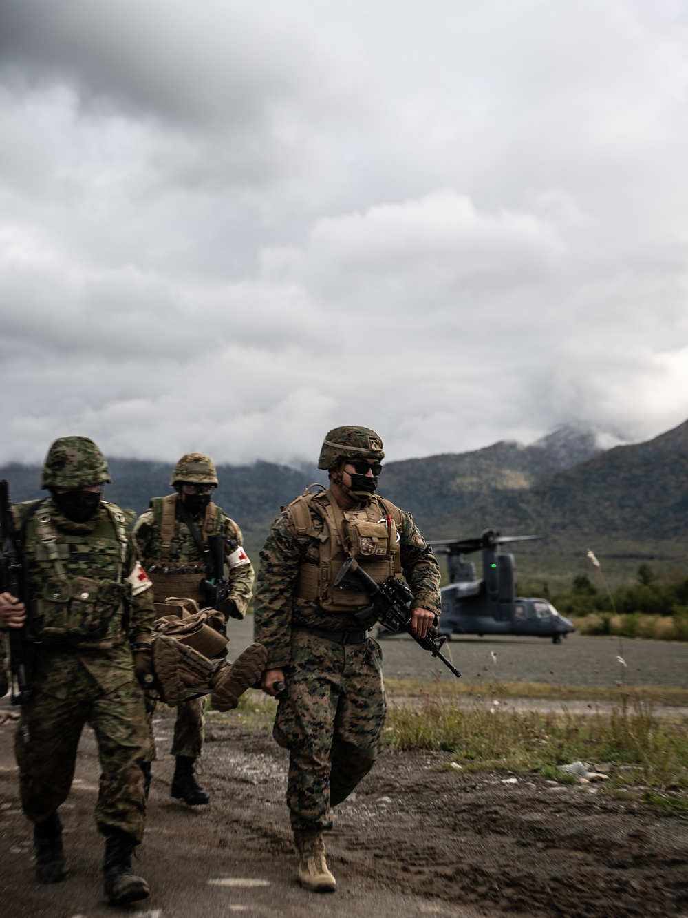 Resolute Dragon 22 | U.S. Marines and JGSDF soldiers conduct a Mass Casualty Drill Resolute Dragon 22 | U.S. Marines and JGSDF soldiers conduct a Mass Casualty Drill