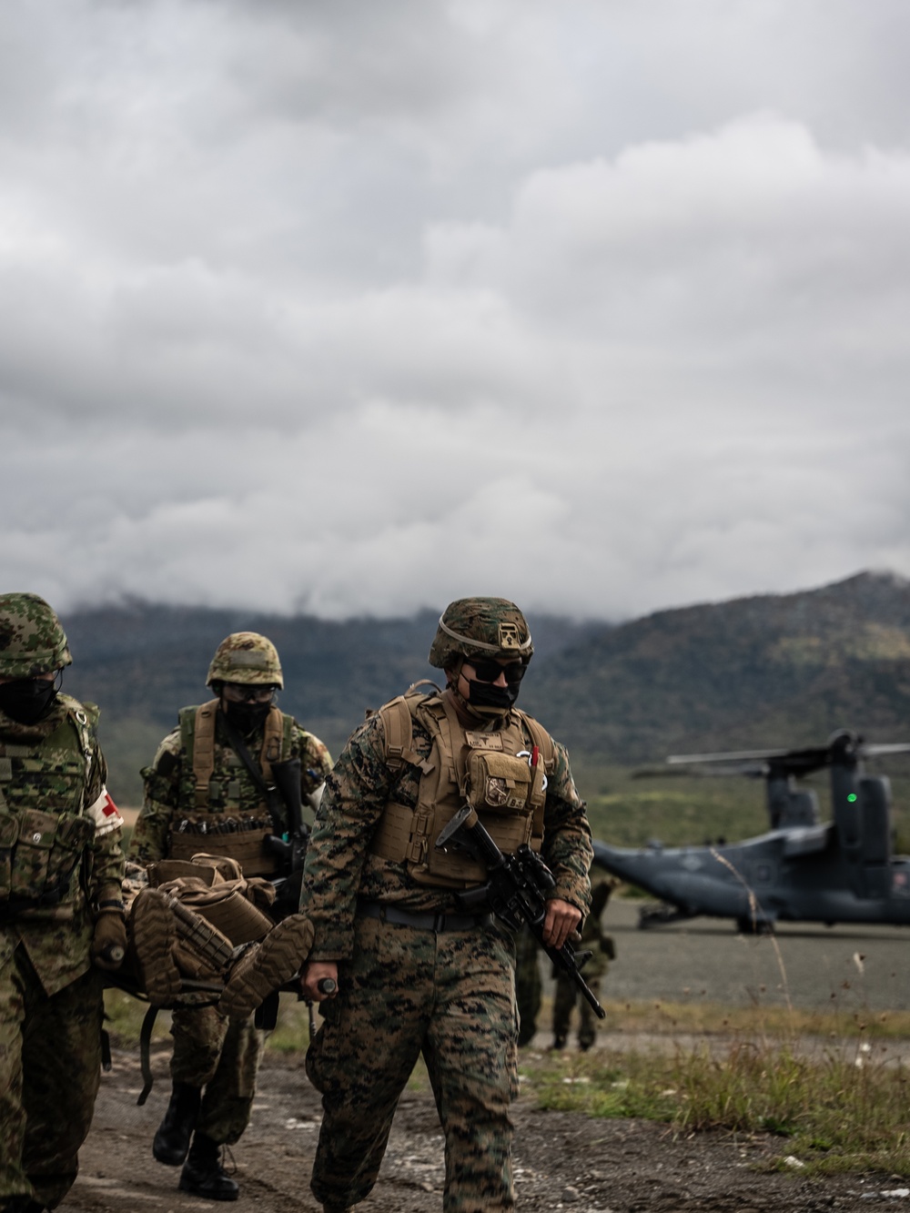 Resolute Dragon 22 | U.S. Marines and JGSDF soldiers conduct a Mass Casualty Drill Resolute Dragon 22 | U.S. Marines and JGSDF soldiers conduct a Mass Casualty Drill