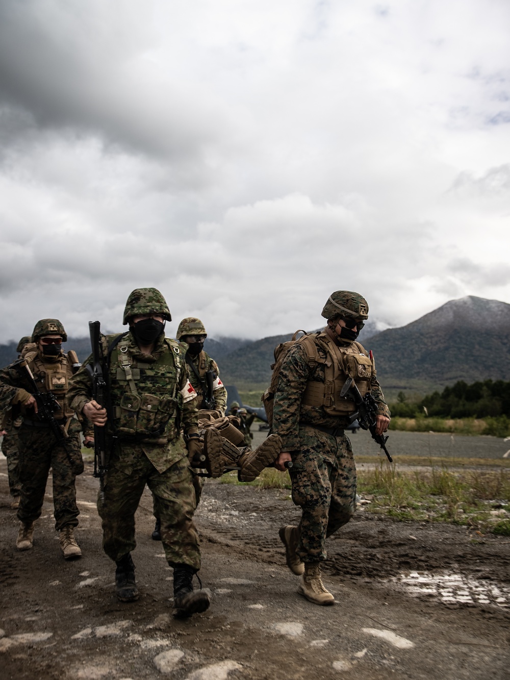 Resolute Dragon 22 | U.S. Marines and JGSDF soldiers conduct a Mass Casualty Drill Resolute Dragon 22 | U.S. Marines and JGSDF soldiers conduct a Mass Casualty Drill