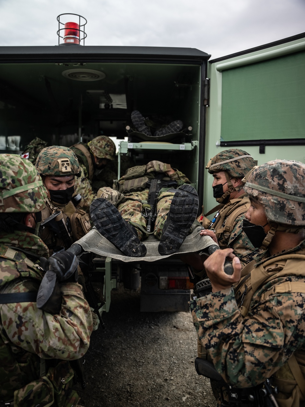 Resolute Dragon 22 | U.S. Marines and JGSDF soldiers conduct a Mass Casualty Drill Resolute Dragon 22 | U.S. Marines and JGSDF soldiers conduct a Mass Casualty Drill