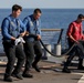 USS Barry (DDG 52) Sailors Conduct a Fire Drill on the Ship's Flight Deck