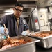 USS Barry (DDG 52) Sailors Prepare Food in the Galley While Operating in the Philippine Sea