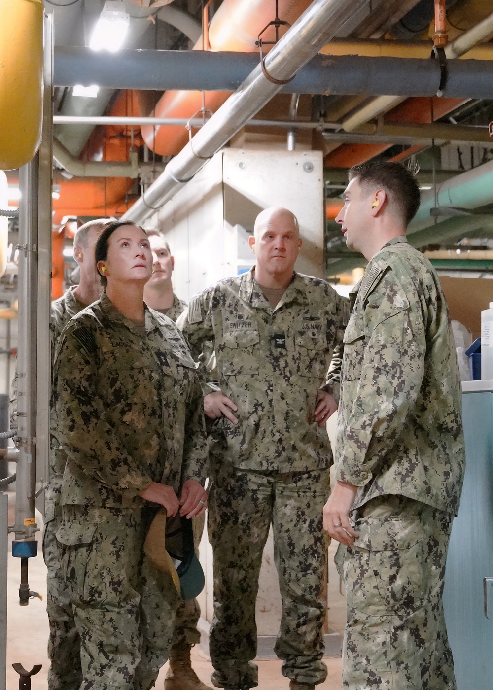 Rear Adm. Lacore Tours Utilities Plant at NSA Bethesda