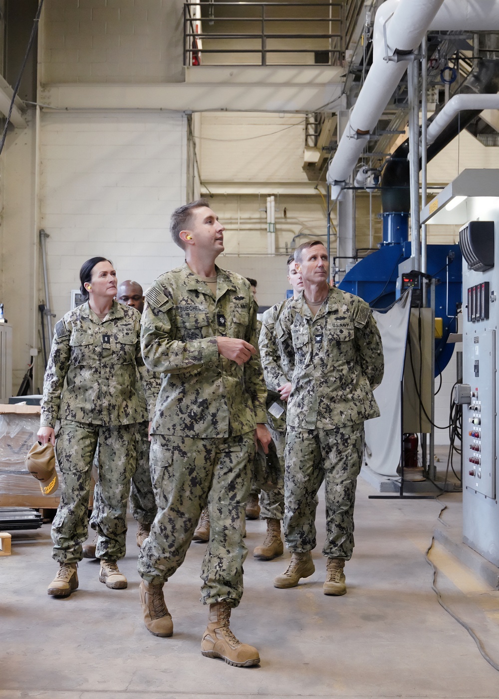 Rear Adm. Lacore Tours Utilities Plant at NSA Bethesda