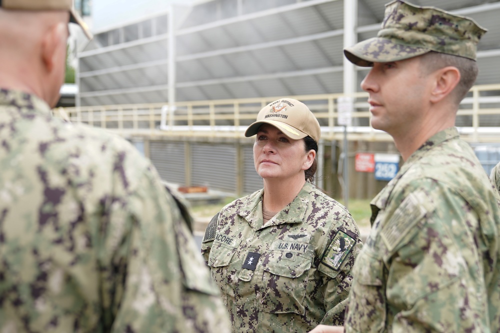 Rear Adm. Lacore Tours Utilities Plant at NSA Bethesda