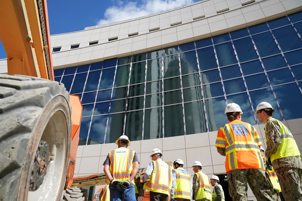 NAVFAC Leaders Oversee Walter Reed National Military Medical Center Addition Construction