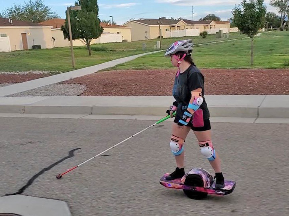 DVIDS - Images - Meagan Gorsuch riding OneWheel with assistive ...