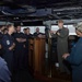 Royal Navy Sailors Visit USS George H.W. Bush (CVN 77)